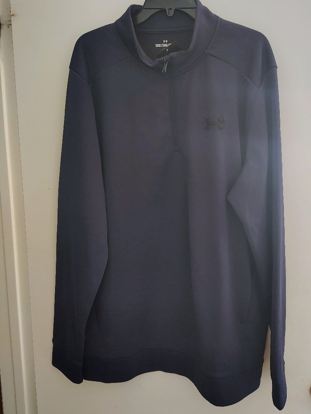 Under Armour Men’s Quarter-Zip Fleece Pullover Midnight Navy Blue Jacket in 2XL